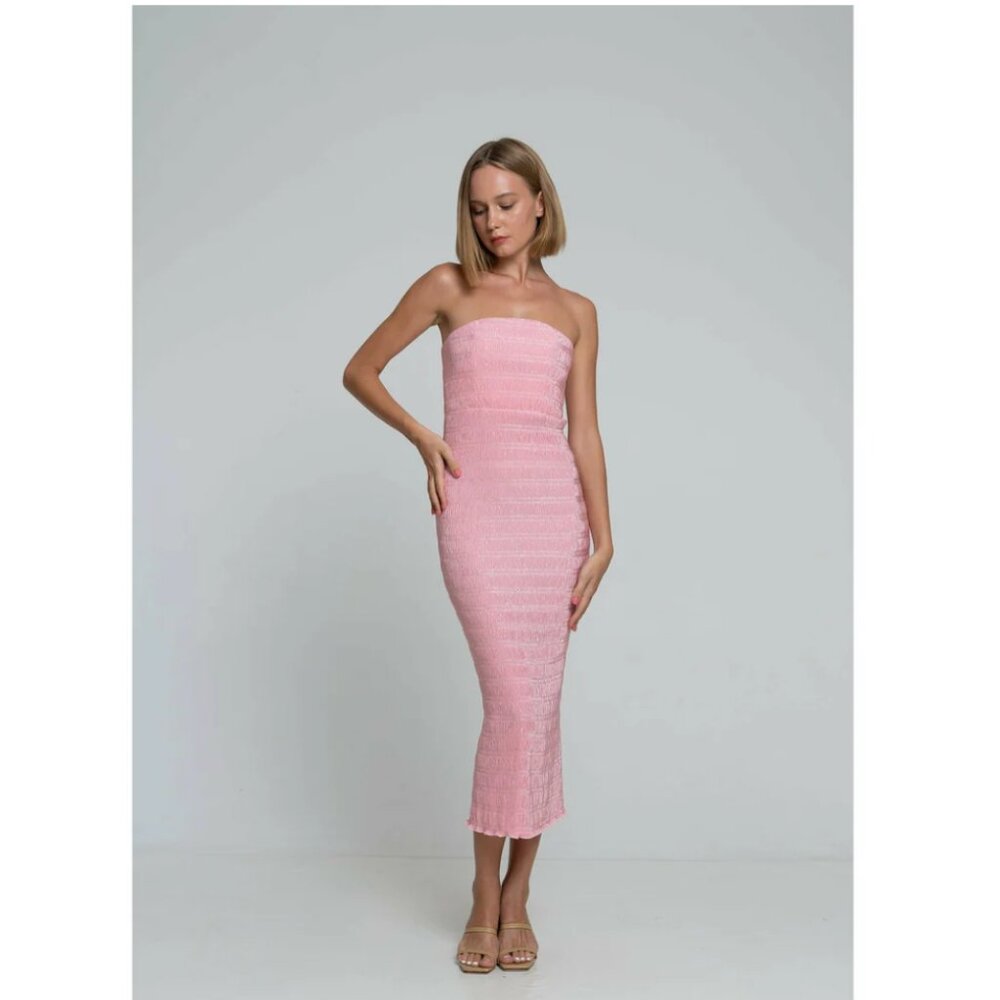 L’idee Aurore Pink Midi Gown US 2 Dress - Picture 8 of 13
